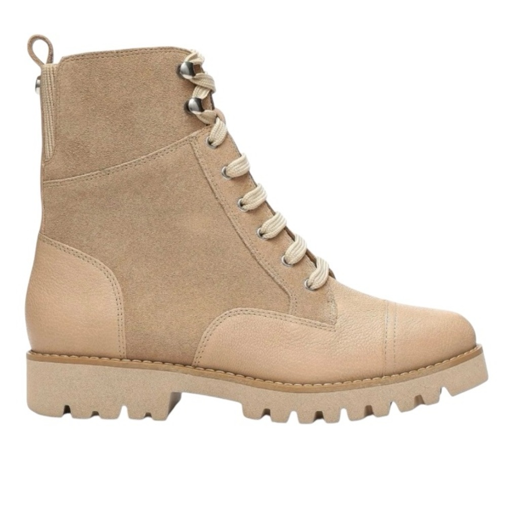 Donald Pliner Women’s Tan Lace-Up Suede Ankle Boots Hiking Sz 7  NWOT